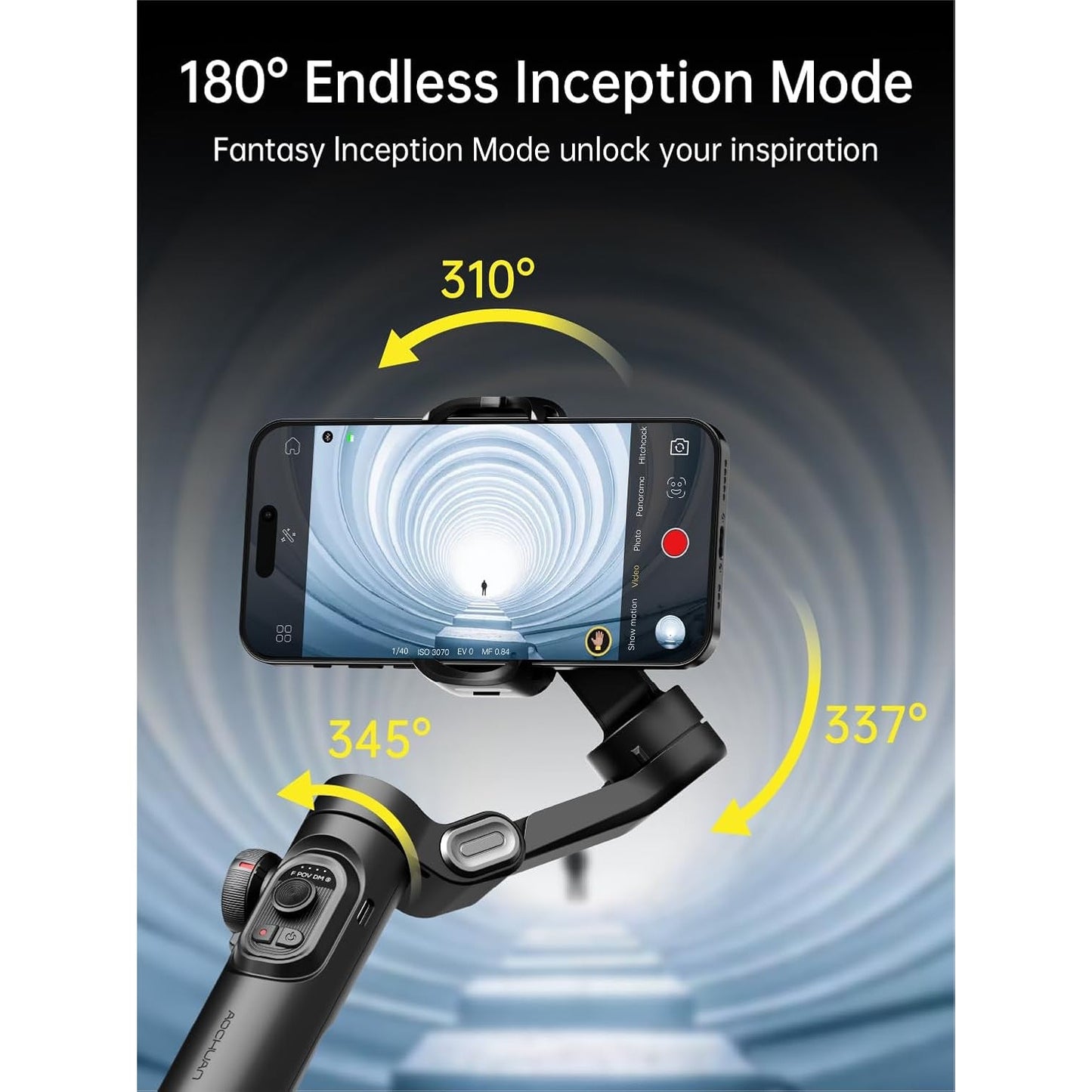 Mobile phone gimbal stabilizer