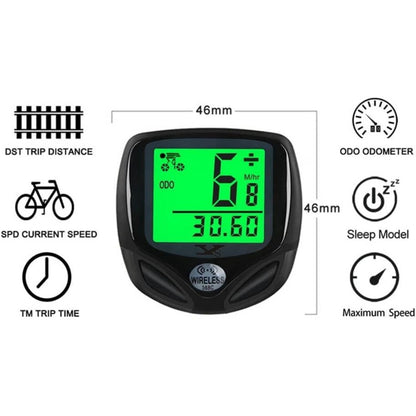 Wireless Waterproof Bike Speedometer