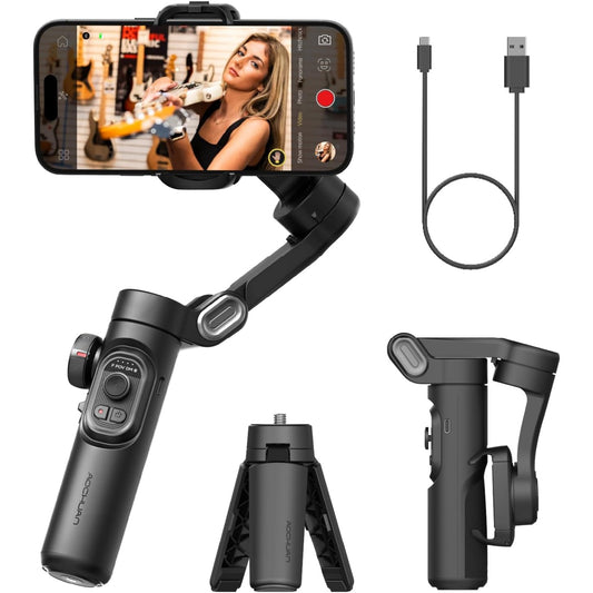 Mobile phone gimbal stabilizer