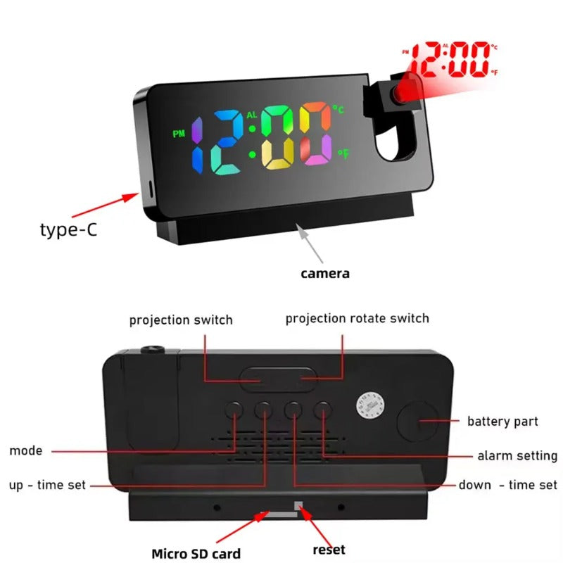 Mini 4K WiFi Clock Camera