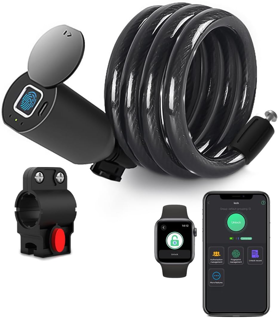 Cable fingerprint lock