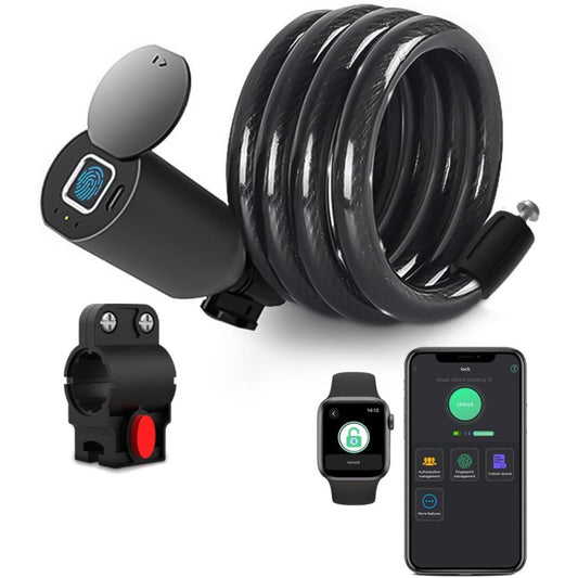 Cable fingerprint lock