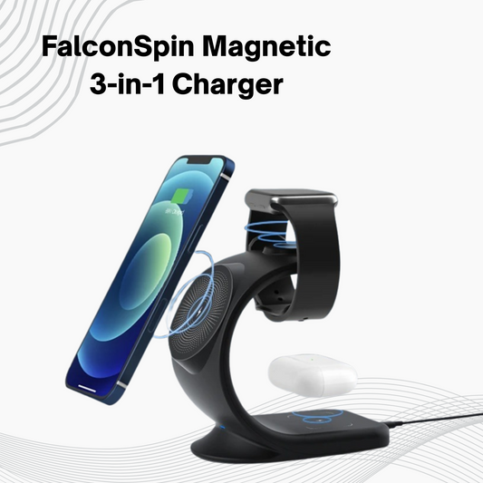 FalconSpin™ Magnetic 3-in-1 Charging Stand