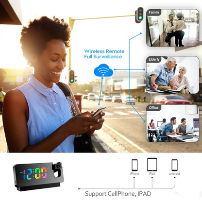 Mini 4K WiFi Clock Camera
