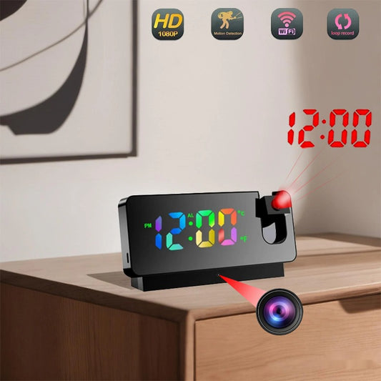 Mini 4K WiFi Clock Camera