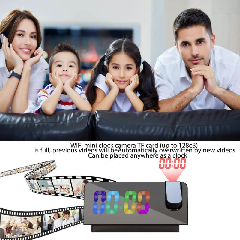 Mini 4K WiFi Clock Camera