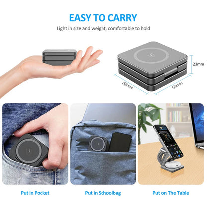 FalconSpin™ Magnetic 3-in-1 Charging Stand