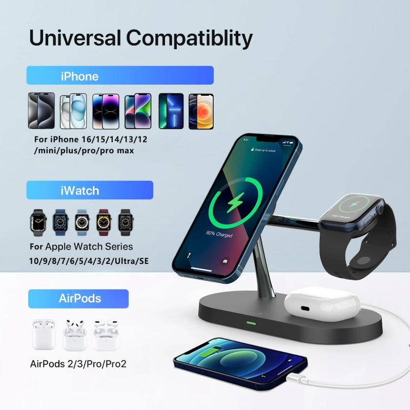 FalconSpin™ Magnetic 3-in-1 Charging Stand