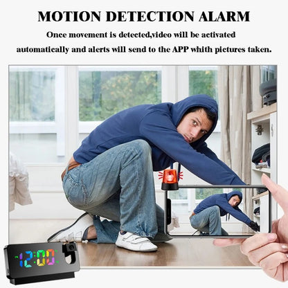 Mini 4K WiFi Clock Camera