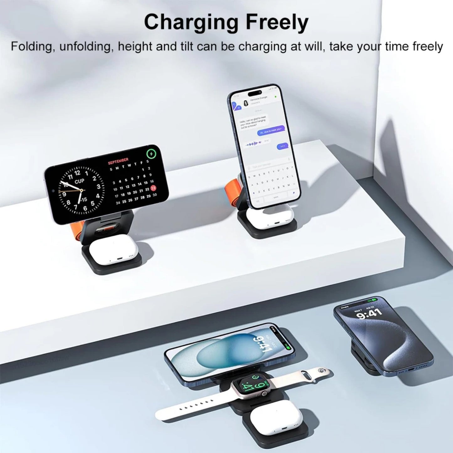 FalconSpin™ Magnetic 3-in-1 Charging Stand